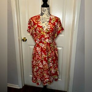 J.Jill floral wrap dress